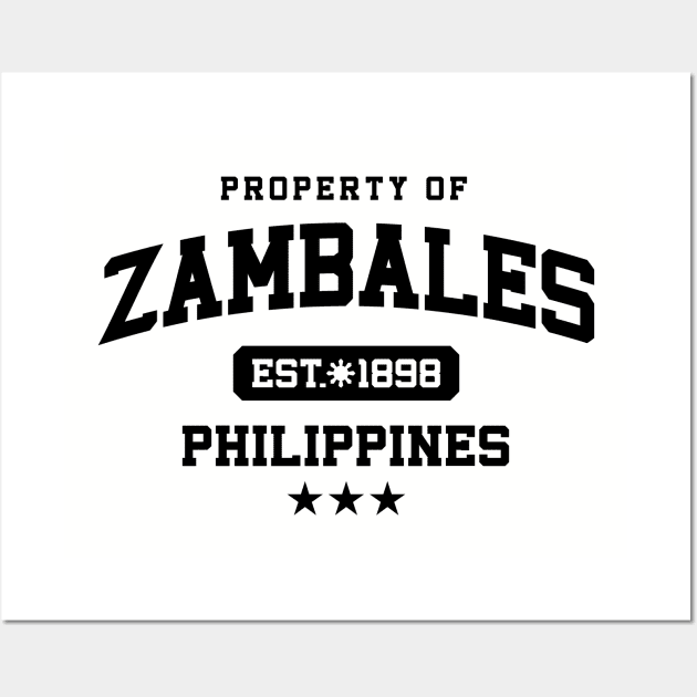 Zambales - Property of the Philippines Shirt Wall Art by pinoytee